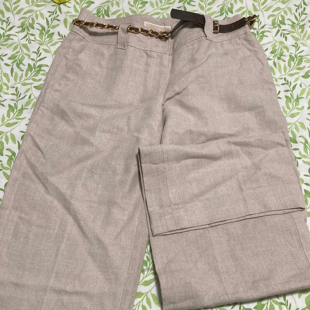 Never been worn Michael Kors linen pants size 6